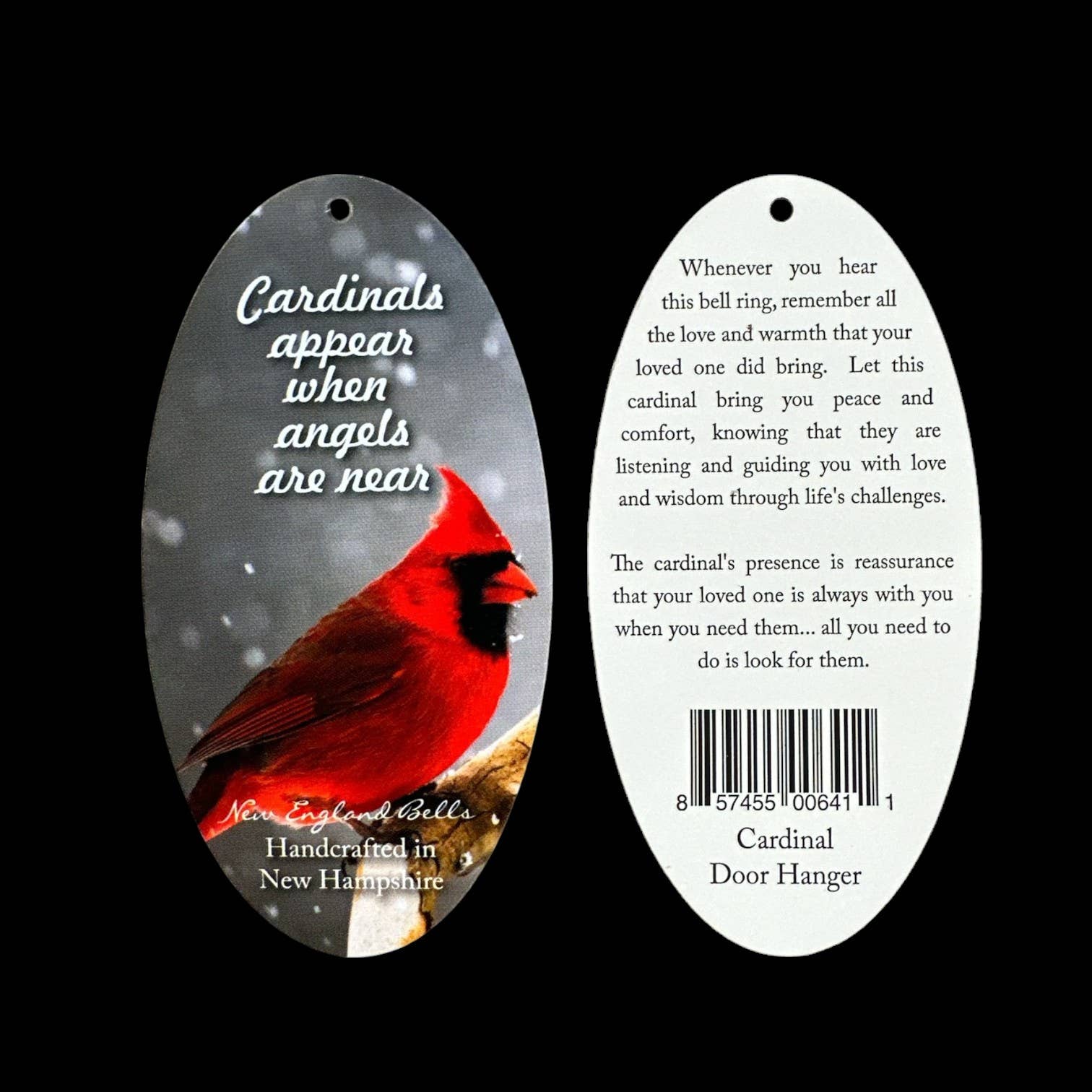 New England Bells - Wholesale Door Hanger - Designer Door Chimes - Cardinal2