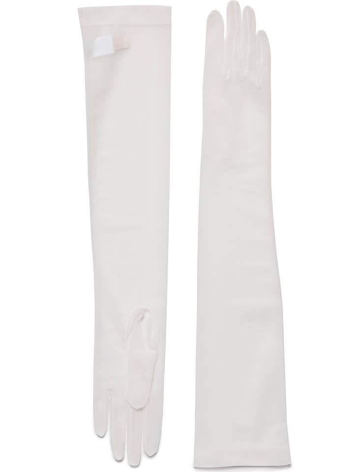 (B290) Transparent en soie de la longueur d'un opéra pour la vente par AMATO NEWYORK Carolina Amato