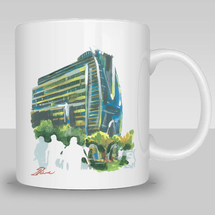 Dallas – Hunt Oil Building Coffee Mug for wholesale by Eric Hanson Artwork
