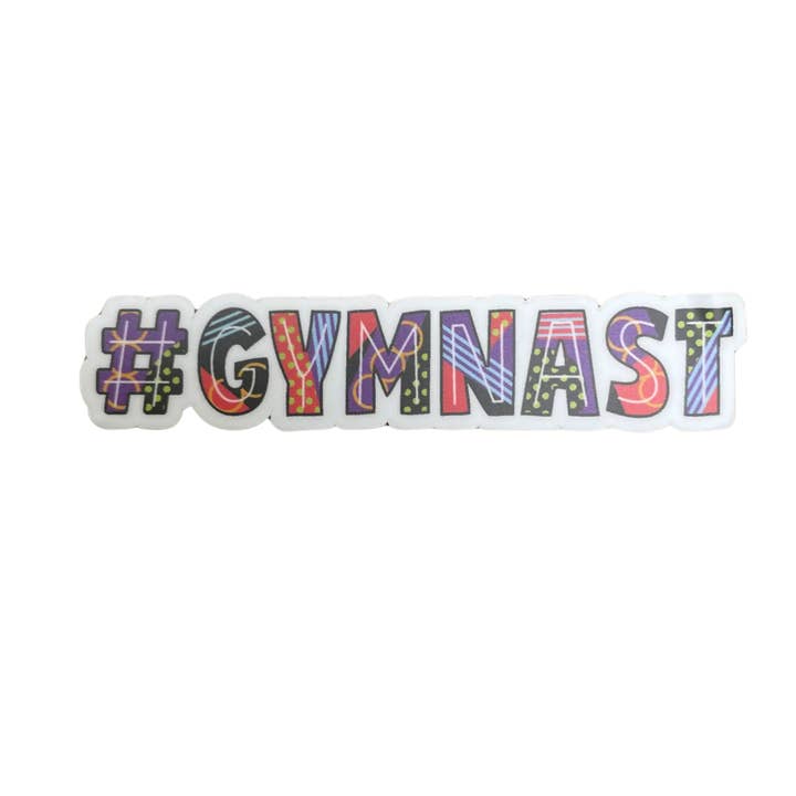 Autocollant Hashtag #Gymnast Gymnastics, 4" x 1" pour la vente par Denali & Co.