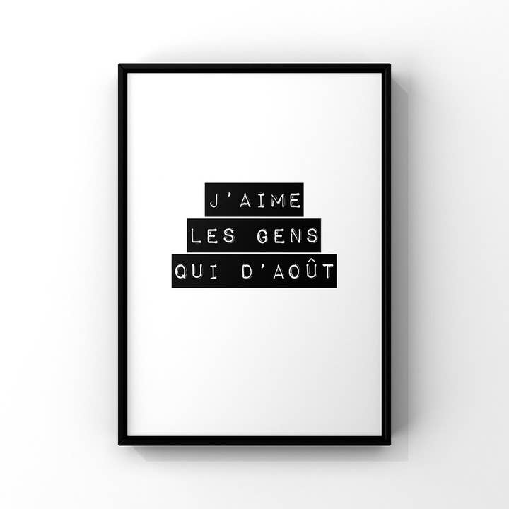 Póster agosto para venta al por mayor de Atelier Béguin