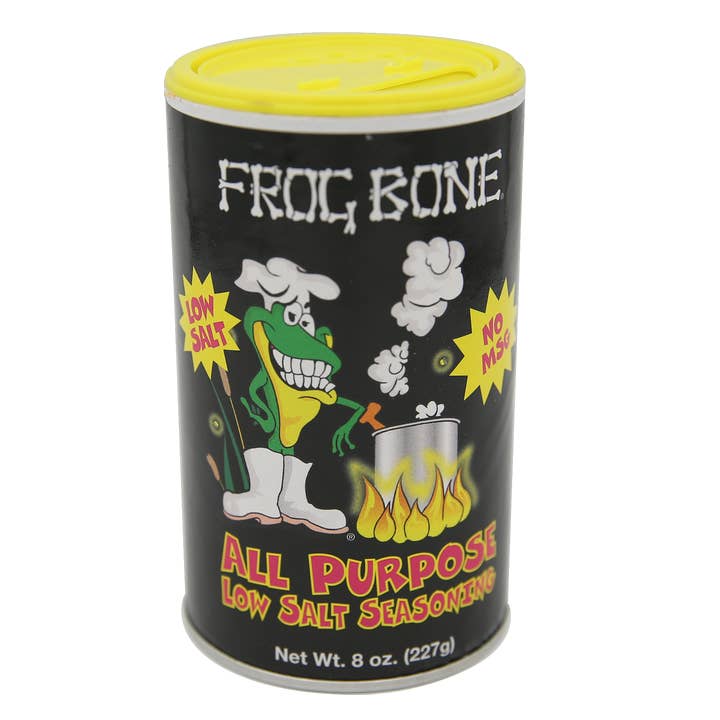 All Purpose Seasoning Low Salt for wholesale by J & S Foods - Frog Bone Sauces