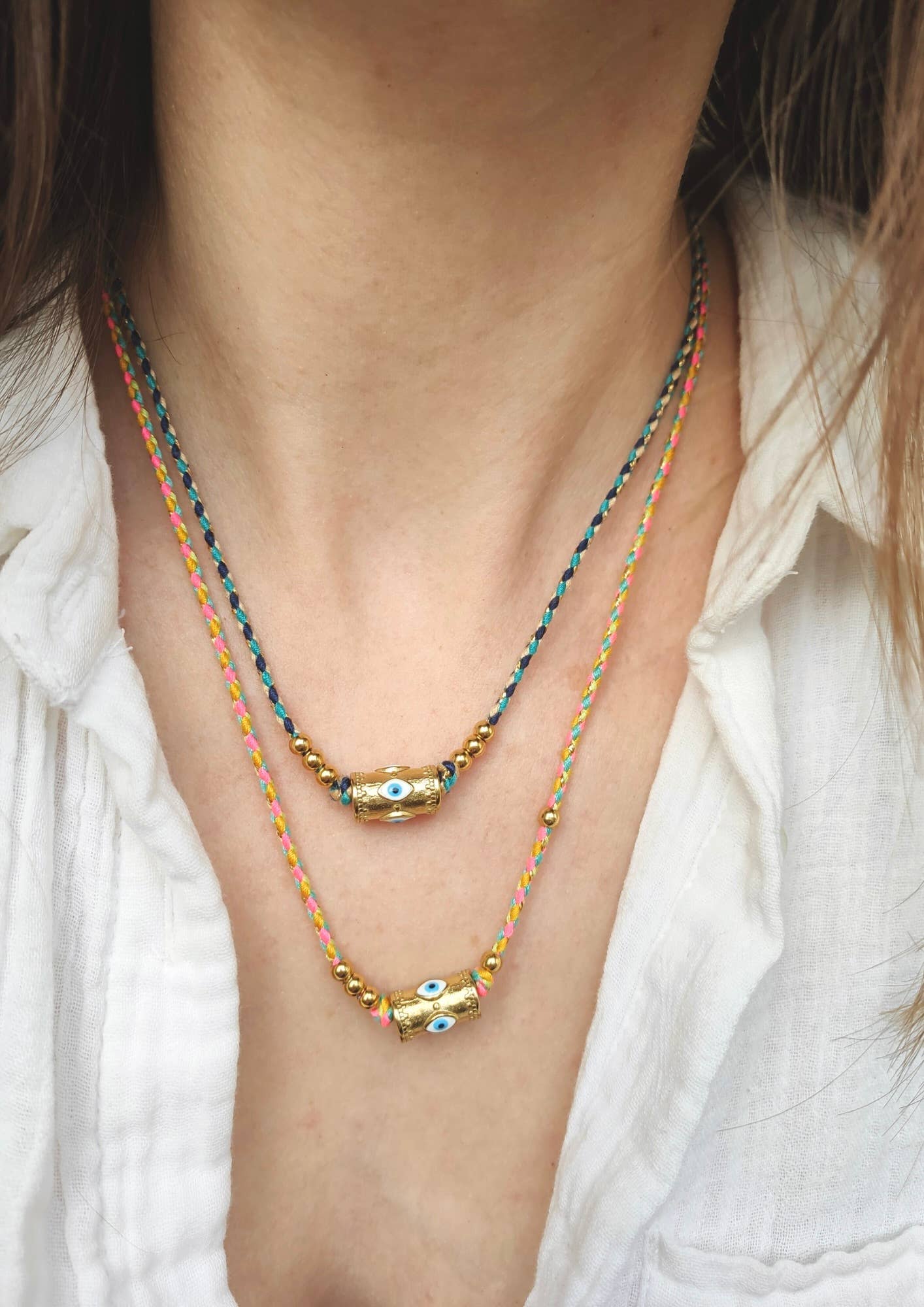 L'Atelier d'Artémis - Wholesale Halskettinghanger - INDI twee-in-één sieraad – omvormbare ketting & armband2