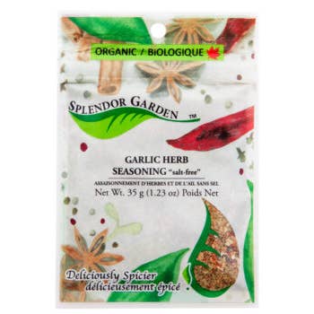 SG ORG. Garlic Herb Seasoning 'Salt Free' 6/35g SR $5.99 for wholesale by Star Wholesale Ltd.