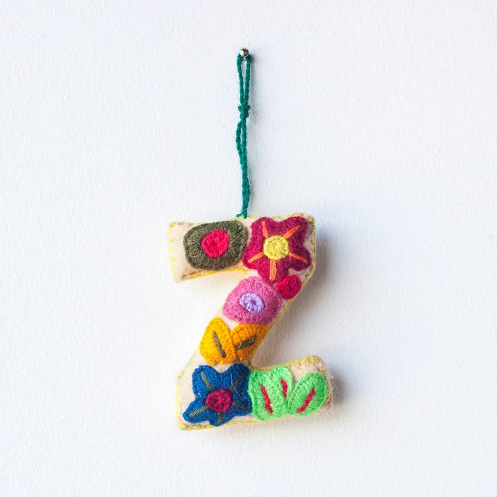 Jitana - Wholesale Ornament - Embroidered Felt Letter26