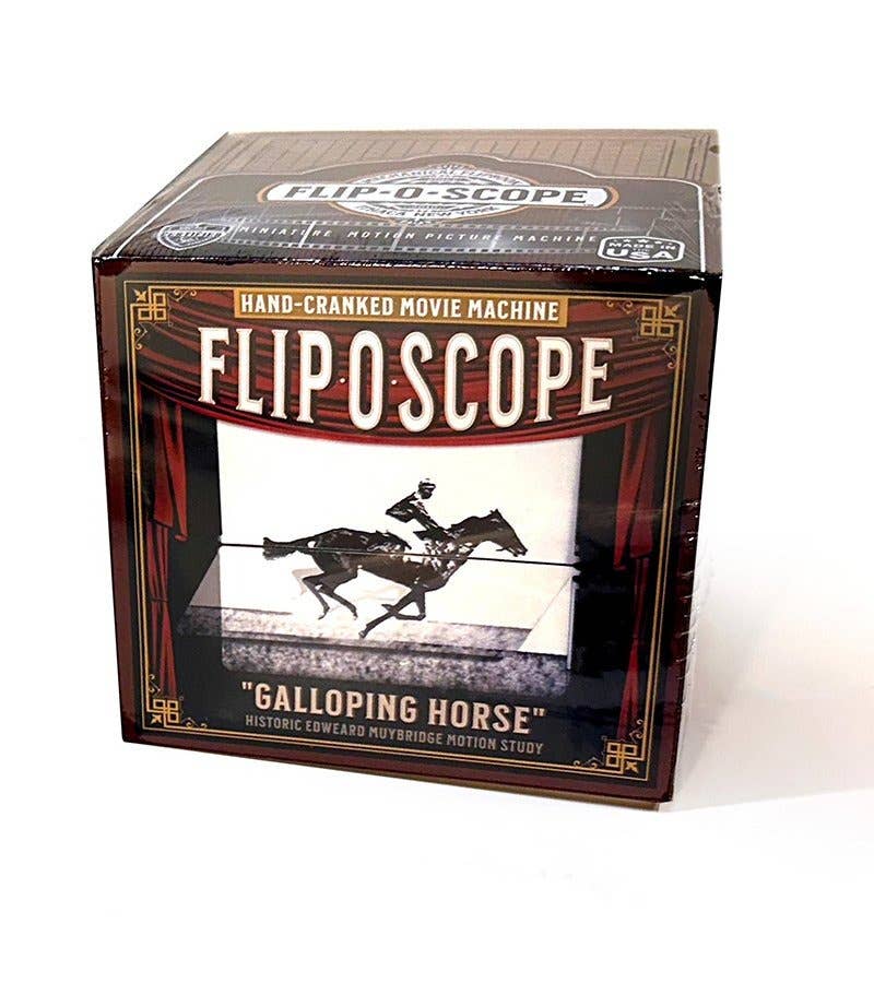 Fliposcope – wholesale DIY-pysselkit – Fliposcope – Gör-det-själv flipboksmaskin med springande häst2
