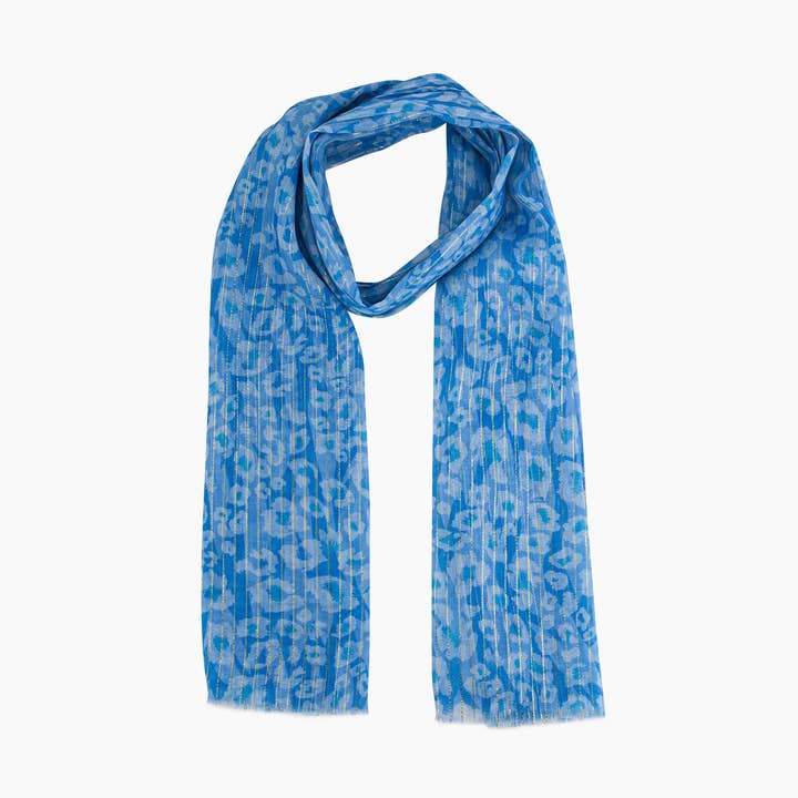 Mika Lightweight Scarf - Blue, Leopard Print and other Purchase Wholesale mika. Free Returns & Net 60 Terms on Faire trending on Faire.