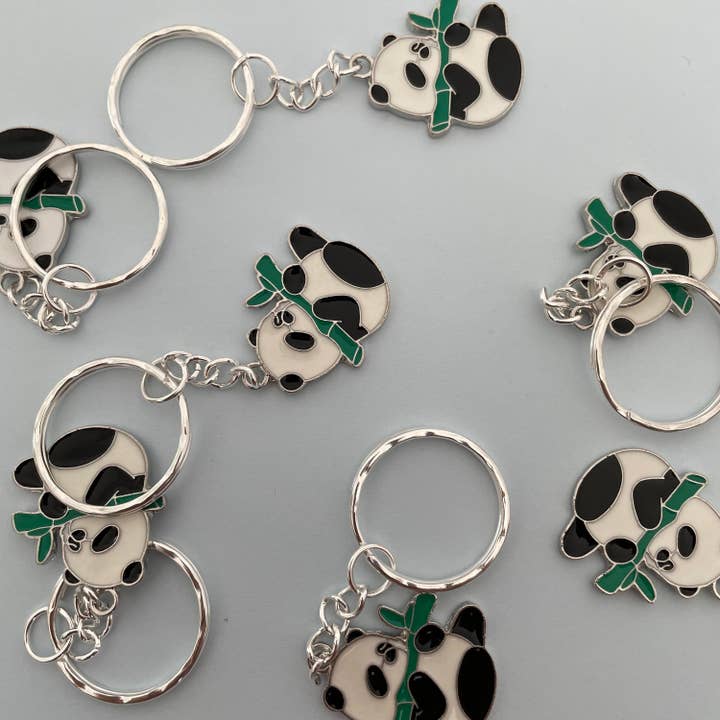 Roshni Desai & Things – wholesale Keychain – Women's – Panda Keyring Panda Keychain Enamel Keychain Unisex