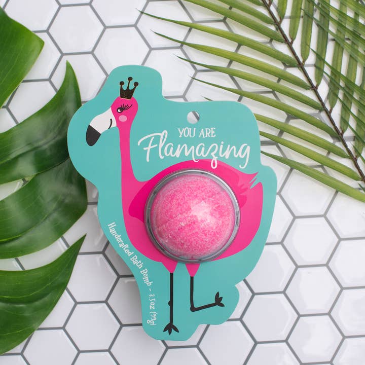 Cait + Co - Wholesale Bath Bomb/Fizz - You are Flamazing Flamingo Clamshell Bath Bomb5