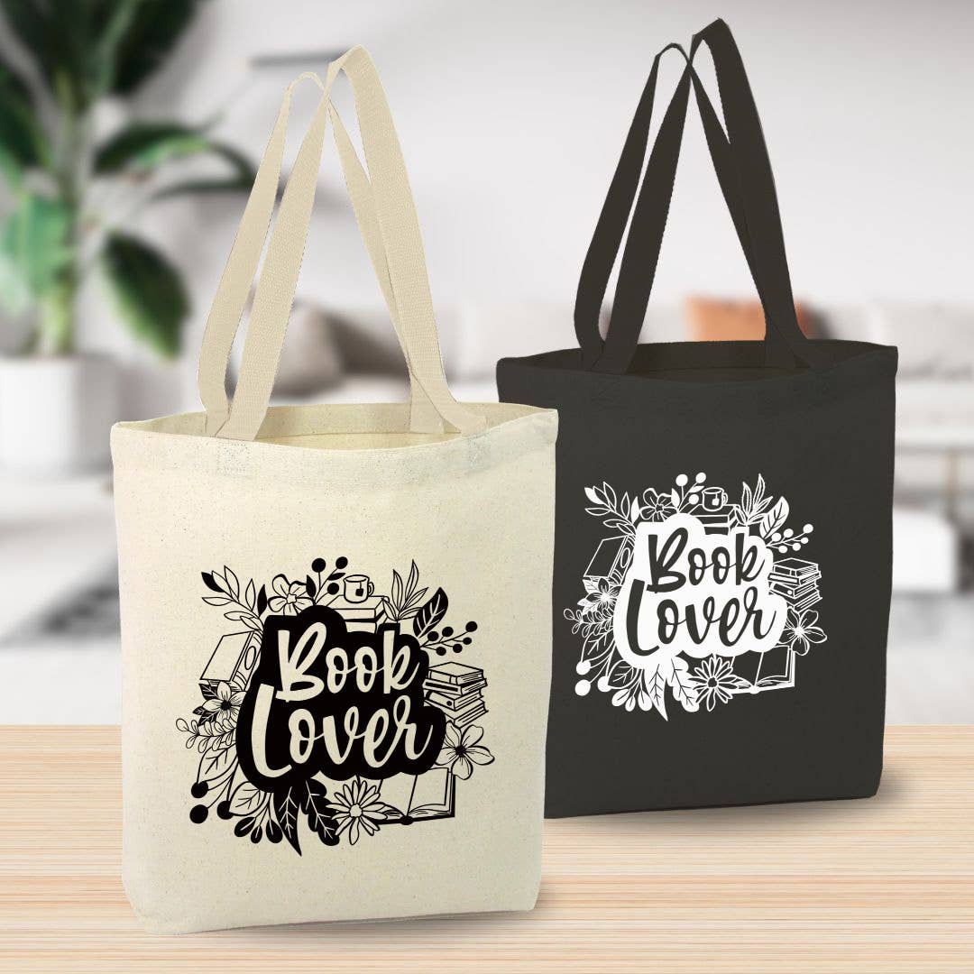 Anna B. Shop - Venta al por mayor Bolsa grande - Unisex - Bolsa de lona Book Lover, personalizada, librería3
