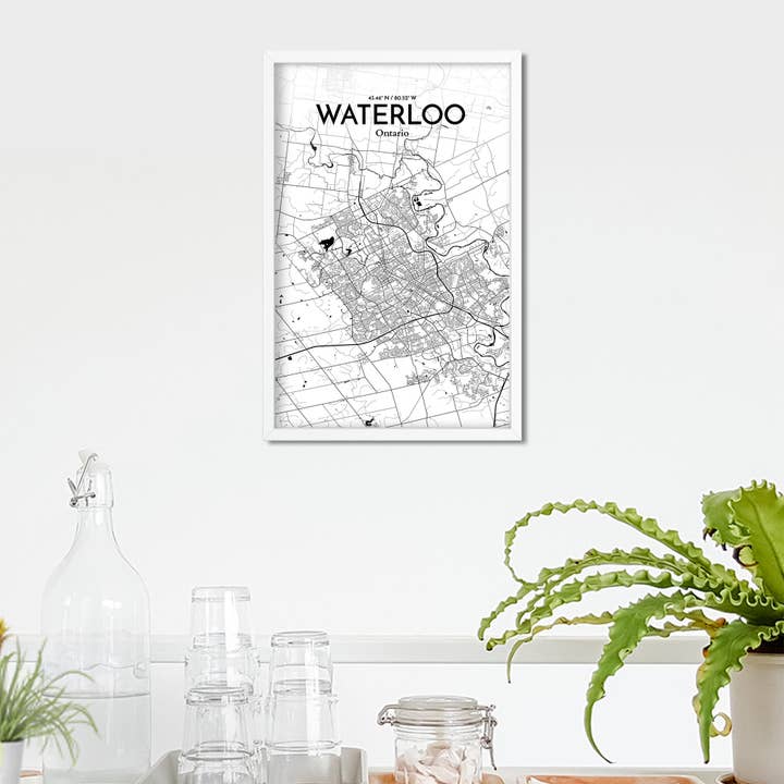 OurPoster.com - Wholesale Poster - Waterloo City Map Poster227