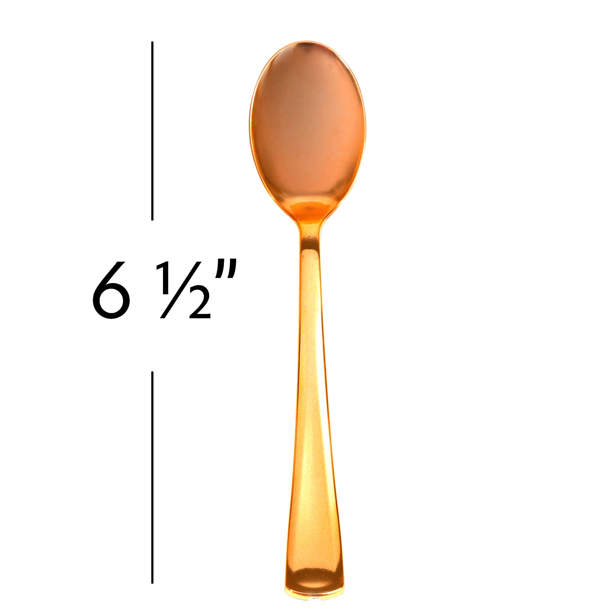 Plastic Premium Spoons Set - 50 Pcs - Rose Gold for wholesale on Faire3