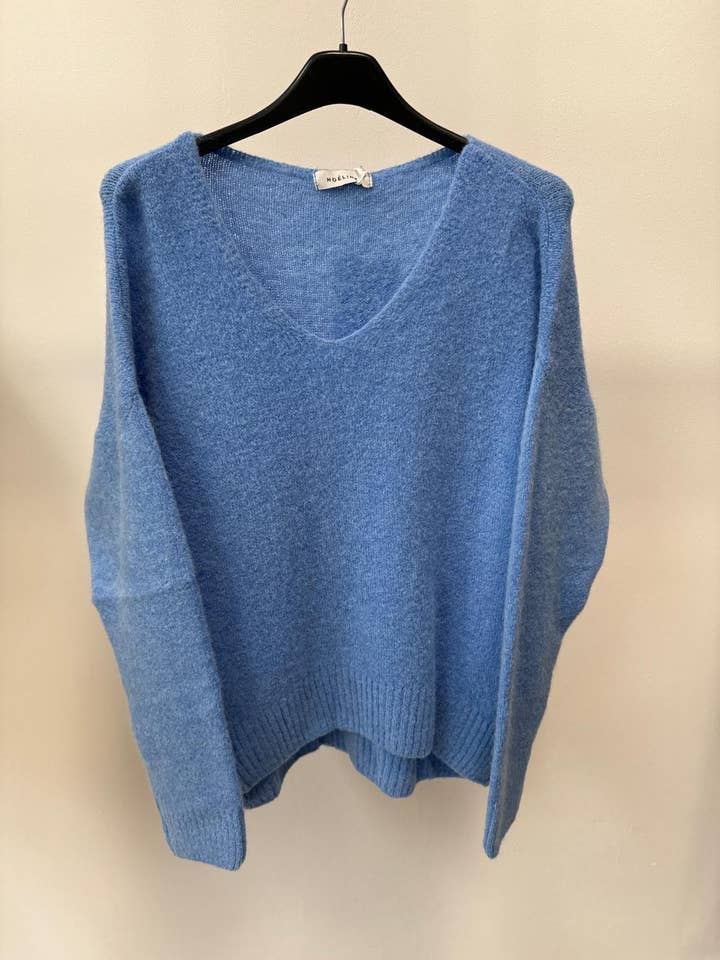 NOELINE - Wholesale Knit Sweater - Women's - Superfine alpaca sweater 76115