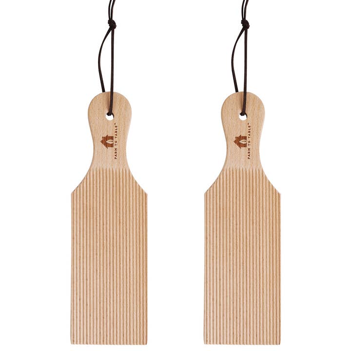 Fox Run Brands - Wholesale Kitchen Tool/Gadget - Farm to Table Natural Wood Butter Paddles, Set of 2, 9"