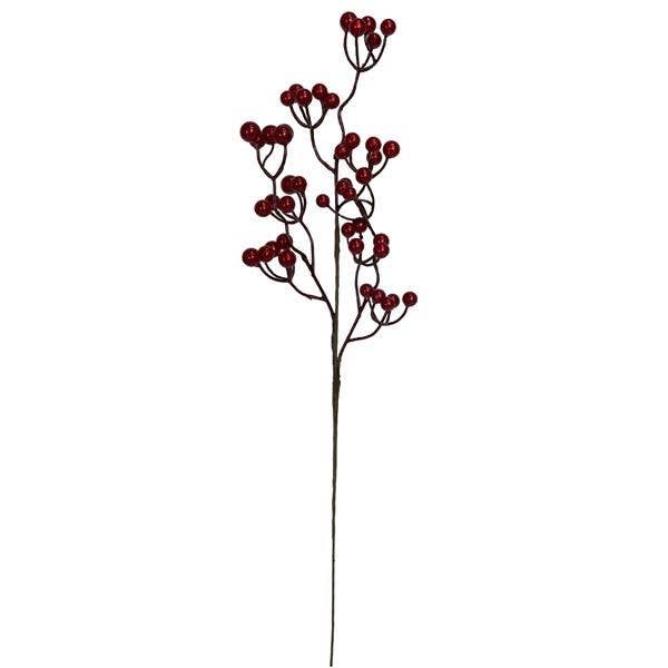 Lucknow Southern and Company - Wholesale Christmas decoration - X35 Berry Spray 21" H RED0
