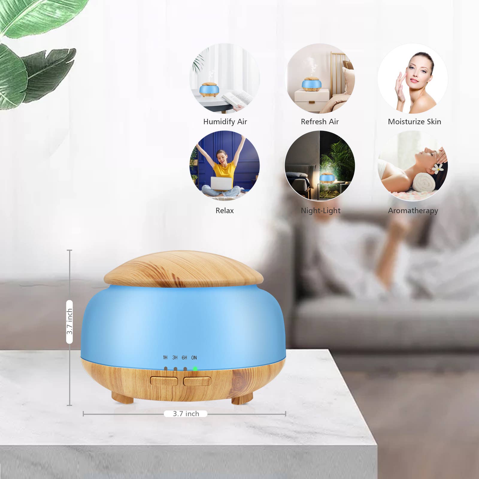 DAROMA - Wholesale Elektronische diffuser - Etherische Olie Diffuser Afstandsbediening 300ml Aroma Ultrasoon11