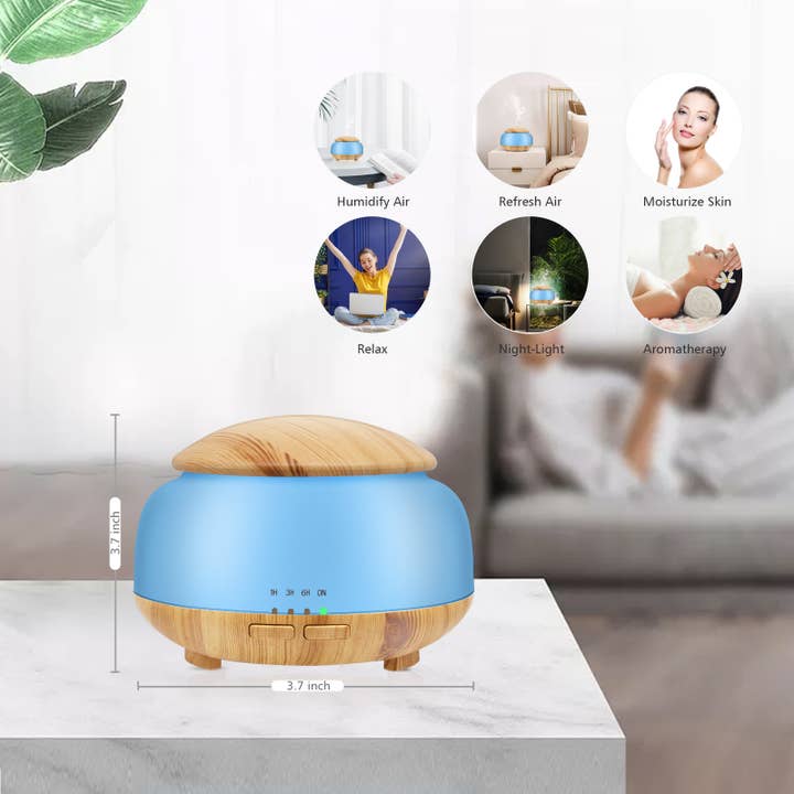 DAROMA – Engroshandel Elektronisk diffuser – Æterisk Olie Diffuser Fjernbetjening 300ml Aroma Ultralyd11