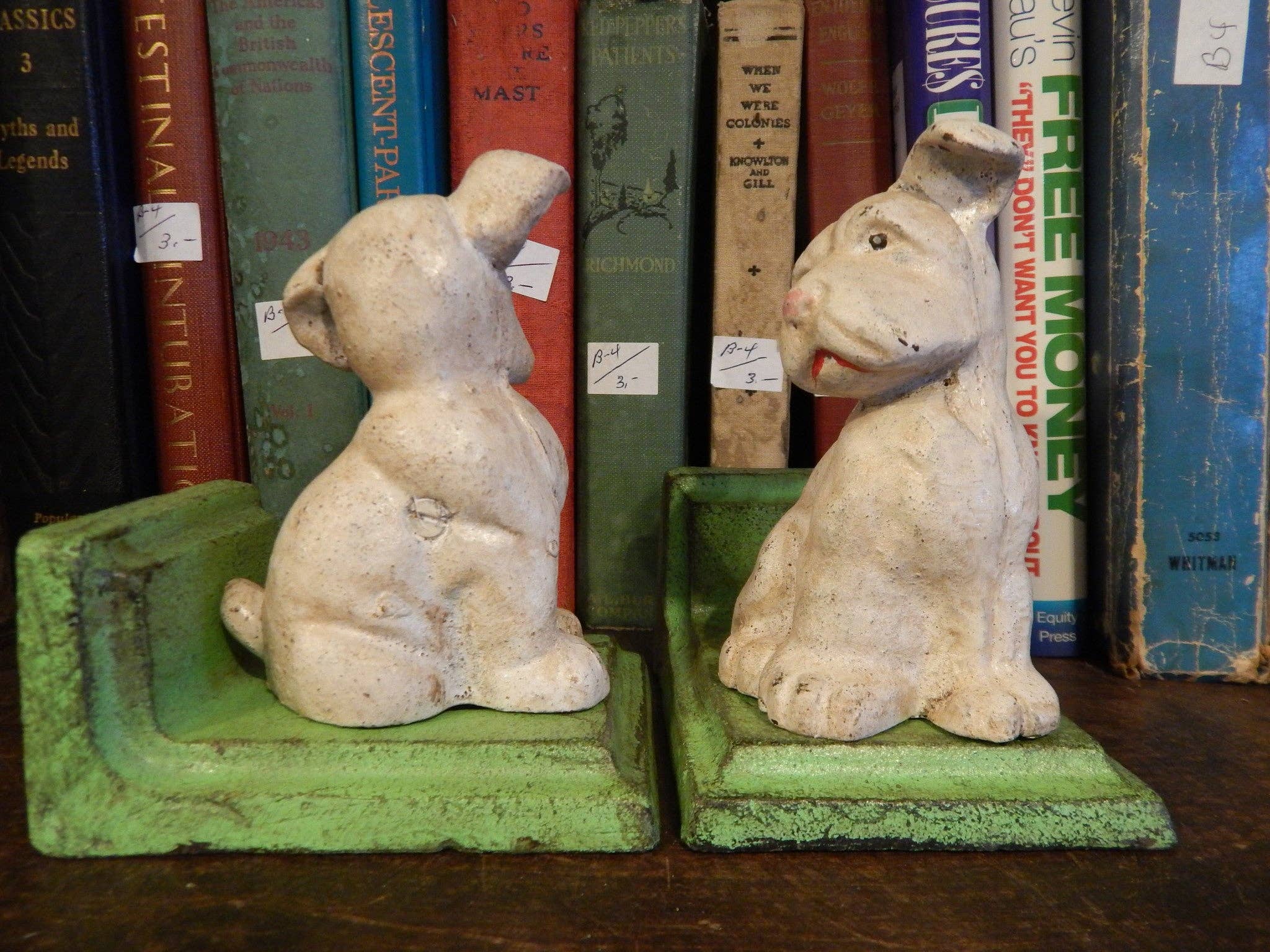 Repro Depot - Wholesale Bookend - Bookends -Cast Iron Pair Vintage Dogs2