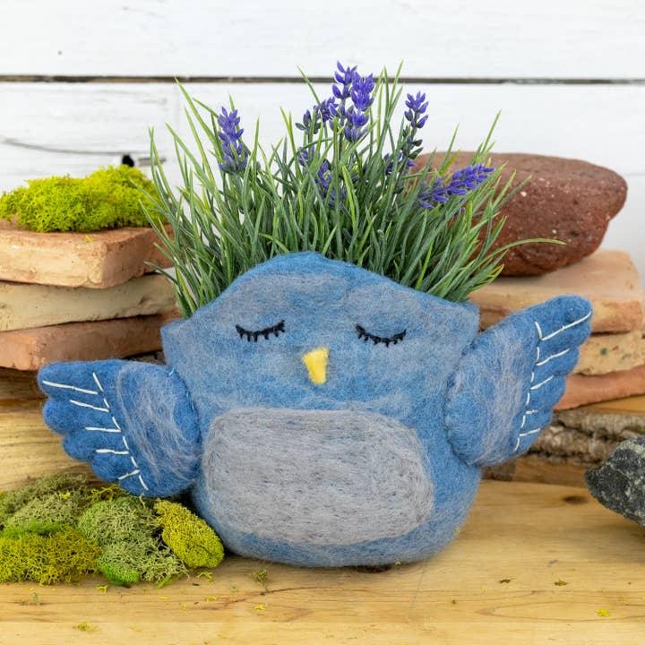 dZi Handmade – wholesale Kruka – Bluebird filtkruka
