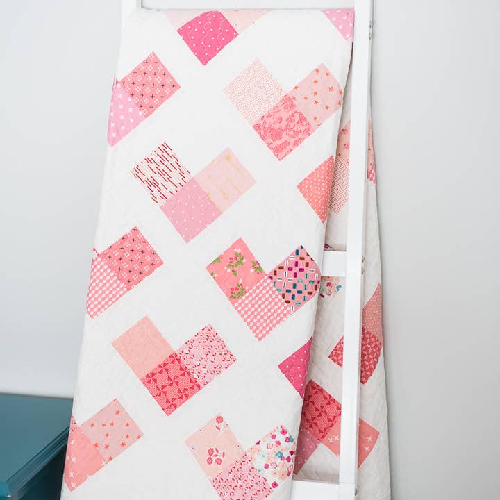 Quilty Love – wholesale Craft sewing kit – Quilty Hearts PAPER Quilt Pattern5