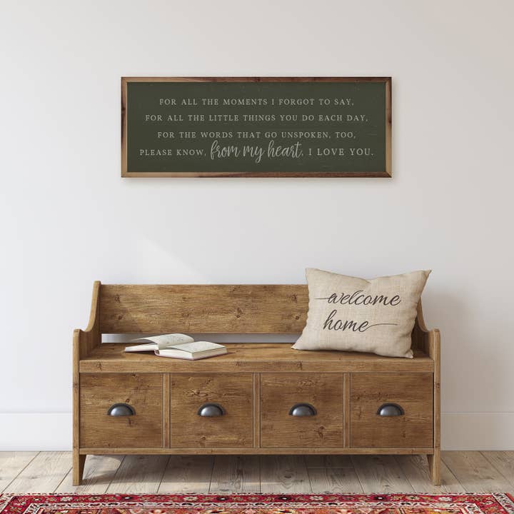 Kendrick Home - Wholesale Wood Wall Art - From My Heart Green2