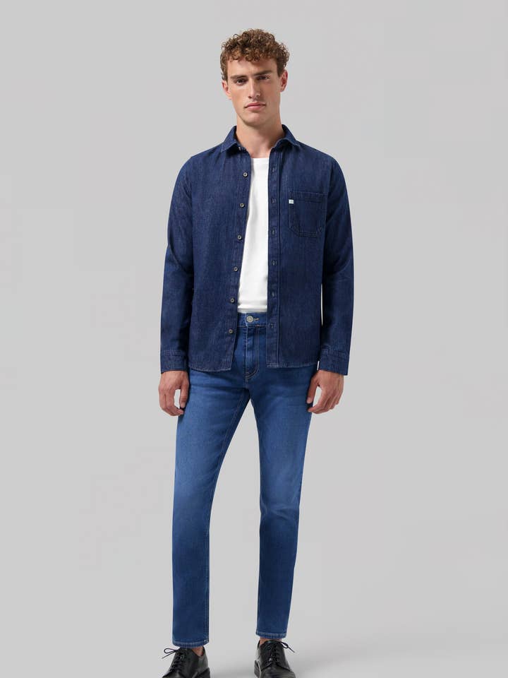 Daily Mid Tapered - Stone Indigo pour la vente par MUD Jeans International B.V