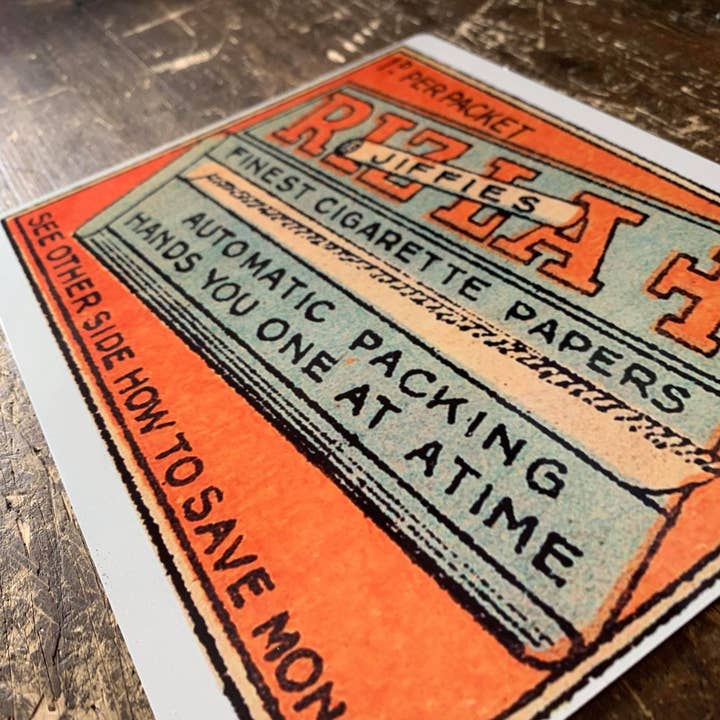 The British Metal Signs Company – Großhandel Schilder – Rizla Jiffies Zigarettenpapier — Werbeschild aus Metall1