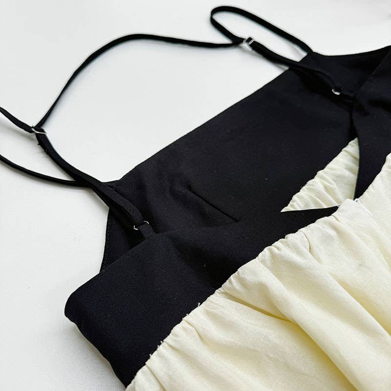 Beige Cotton Minimalism Spaghetti straps maxi dress for wholesale on Faire5