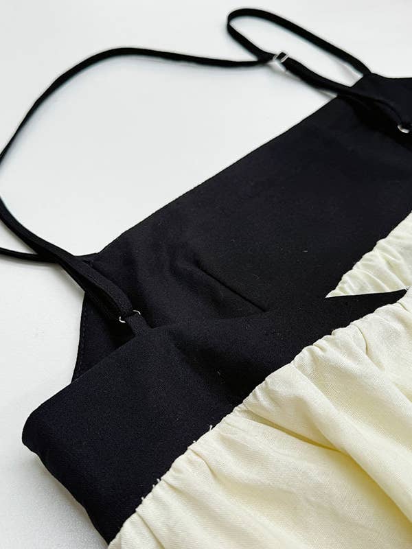 Beige Cotton Minimalism Spaghetti straps maxi dress for wholesale on Faire5