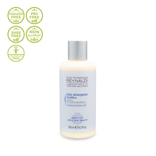 Leche limpiadora con acción calmante para pieles sensibles para venta al por mayor de Dottoressa Reynaldi