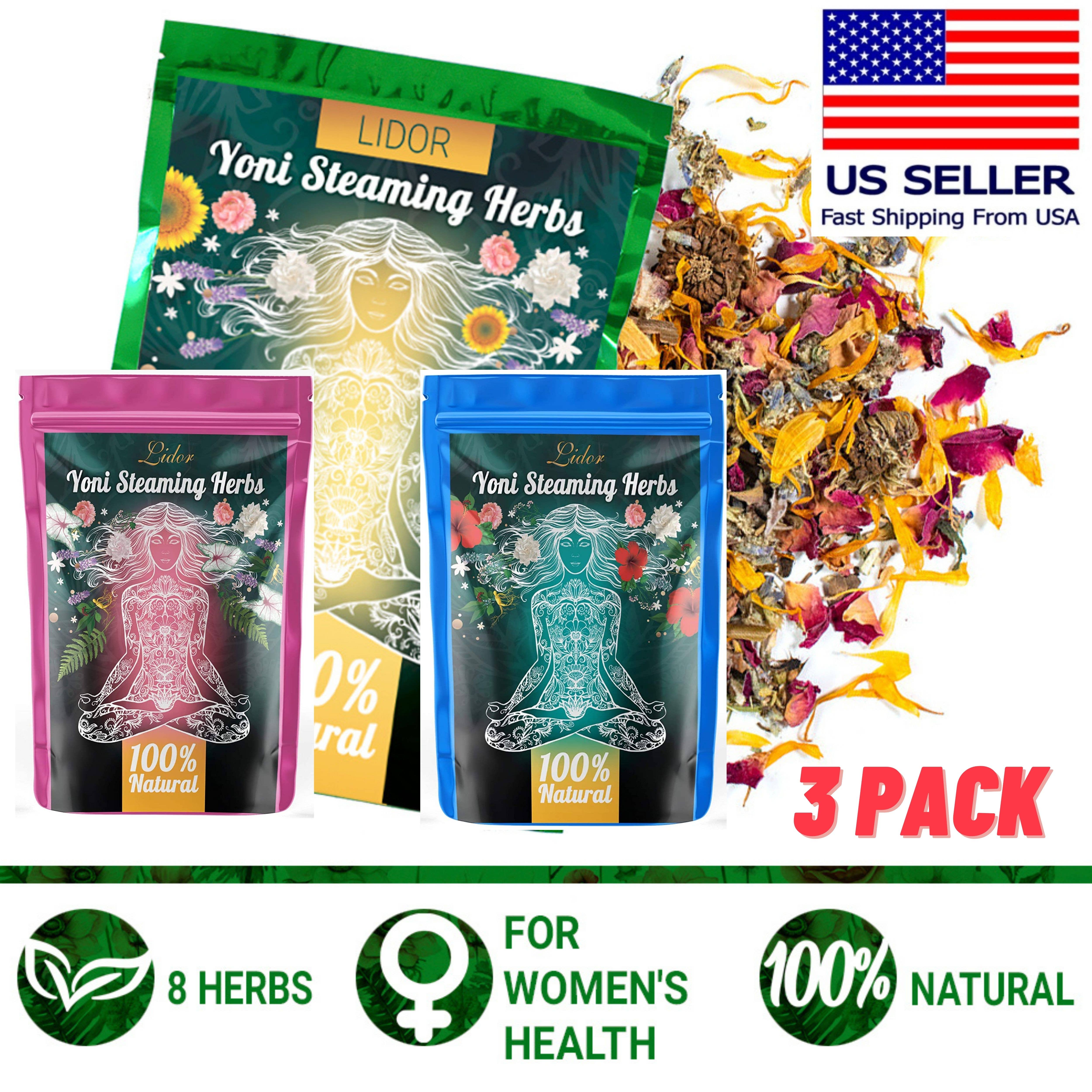 Lelaffet – Großhandel Gesundheits-/Entgiftungstee – Yoni Steam Herbs Detox Rejuvenate Rezept Kräutermischung 3 PK0