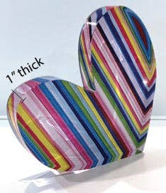 margo.rebecca - Wholesale Decorative Tabletop Object - rainbow drips - heart block2