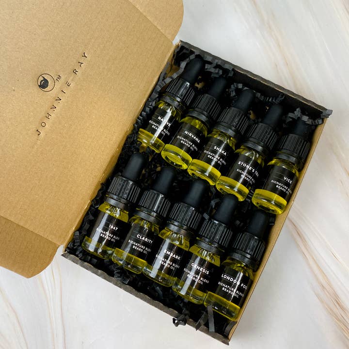 Signature Blend Beard Oil - Fragrance Sample Kit for wholesale by Johnnie Ray