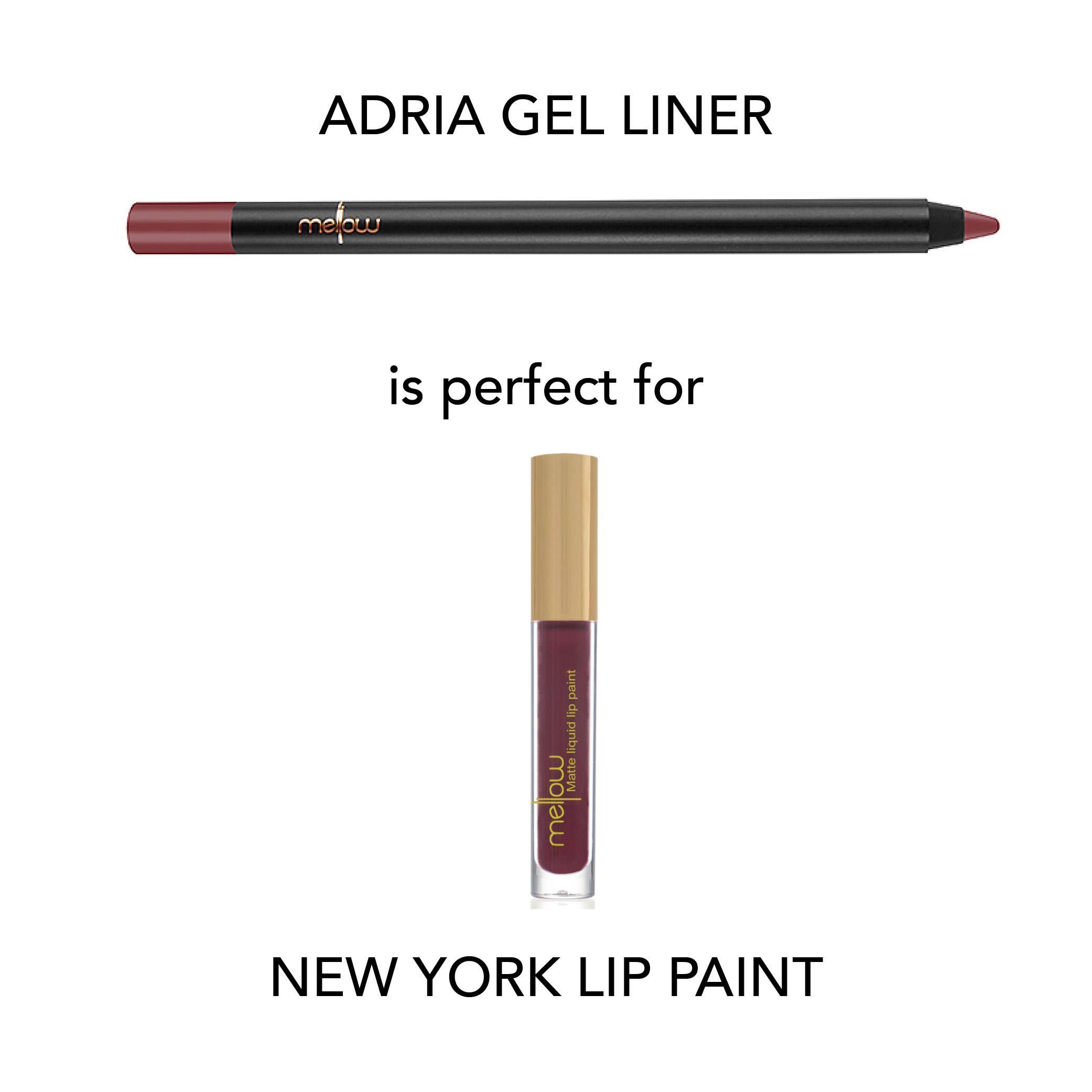 Mellow Cosmetics - Wholesale Lip Liner/Pencil - Gel Lip Pencil - Adria2