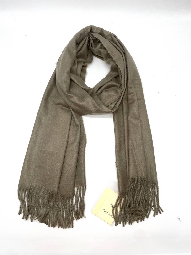 LINETA - Wholesale Scarf - Women's - SKY-88 Very Thick Plain Scarf4