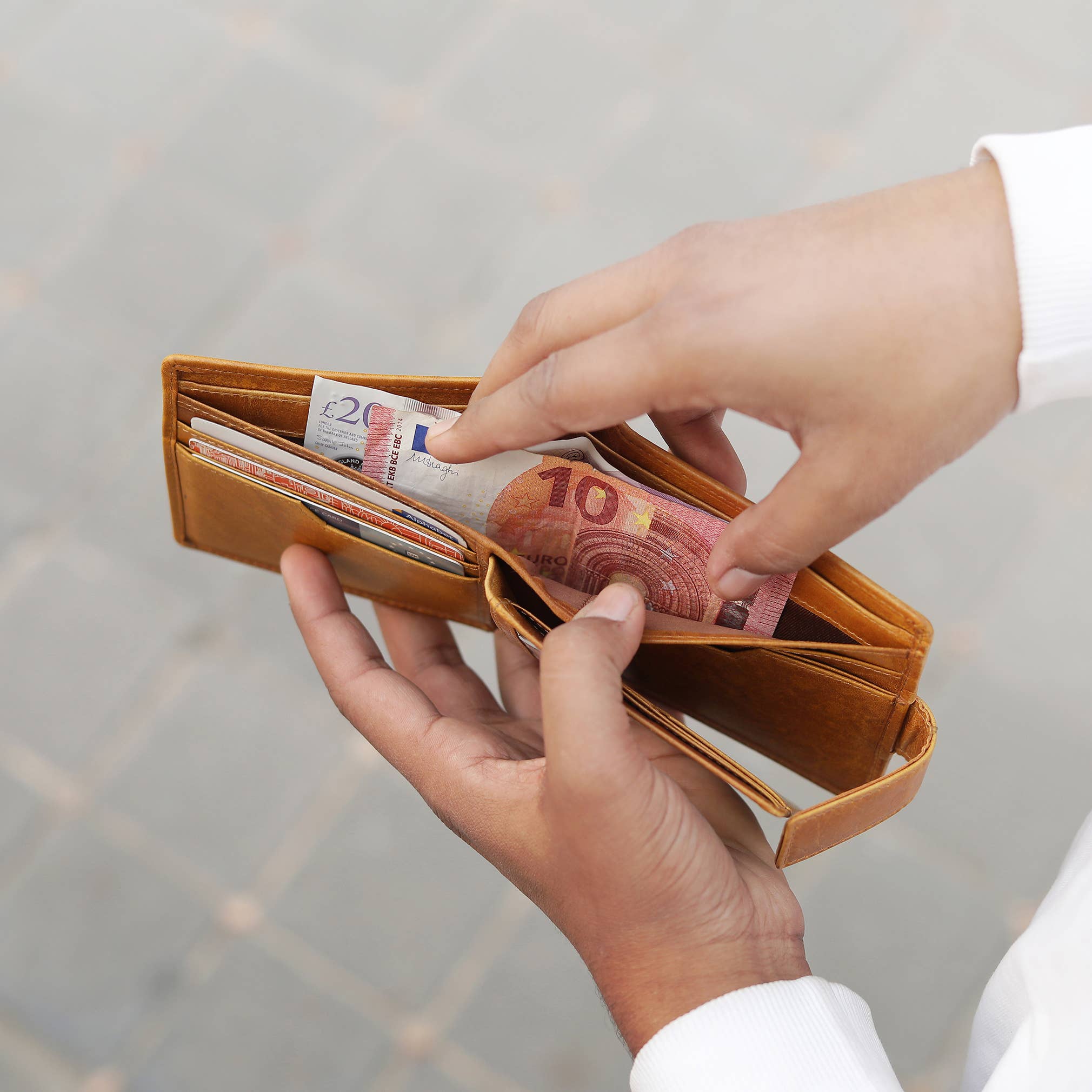 PRIMEHIDE - Wholesale Portemonnee - Heren - Alperto RFID Notecase leren portemonnee - 42696