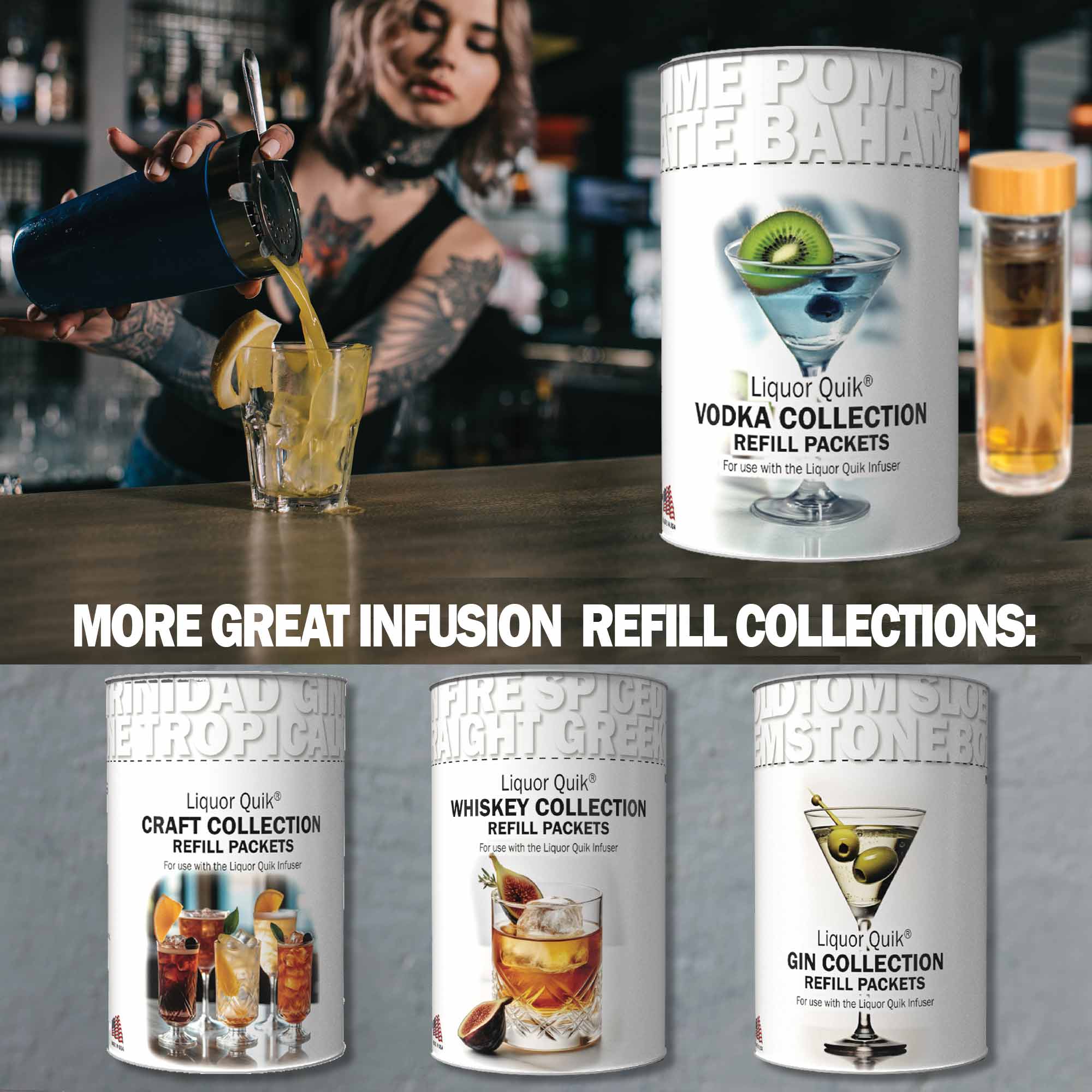 ThousandOaksBarrelCo. - Wholesale Cocktail Mix/Syrup - Liquor Quik Craft Vodka Infusion Packet Collection7