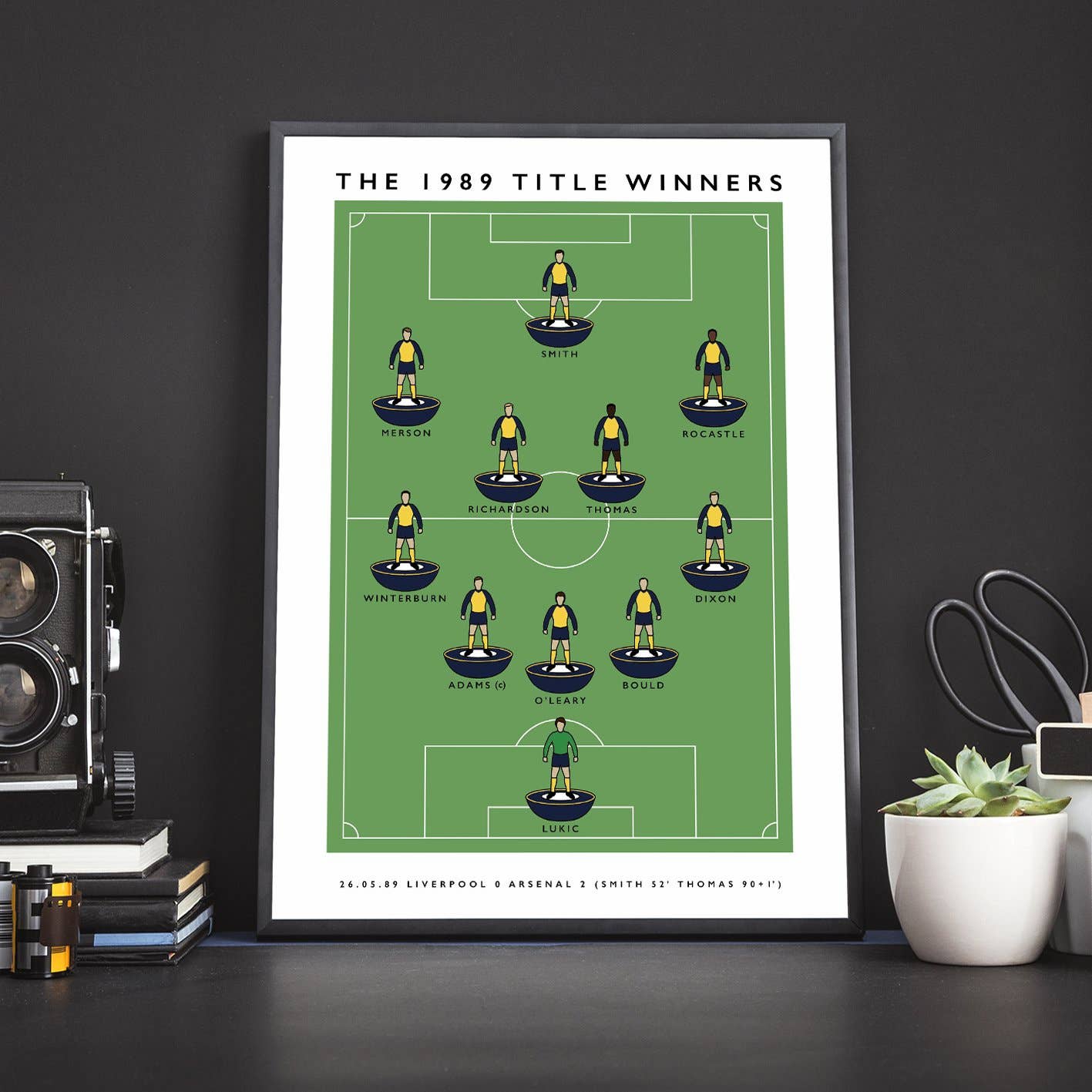 Matthew J I Wood Design & Illustration – wholesale Poster – Arsenal 1989 Title Winners Poster5