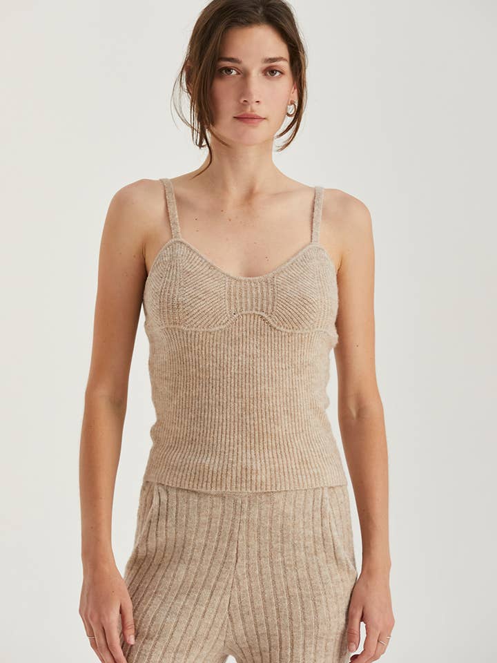 CT8894 - Mina Ribbed Sweater Tank for wholesale by Crescent