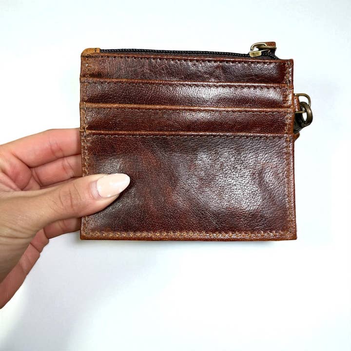 Western Linens - Wholesale Wristlet - Cowhide wristlet card holder2