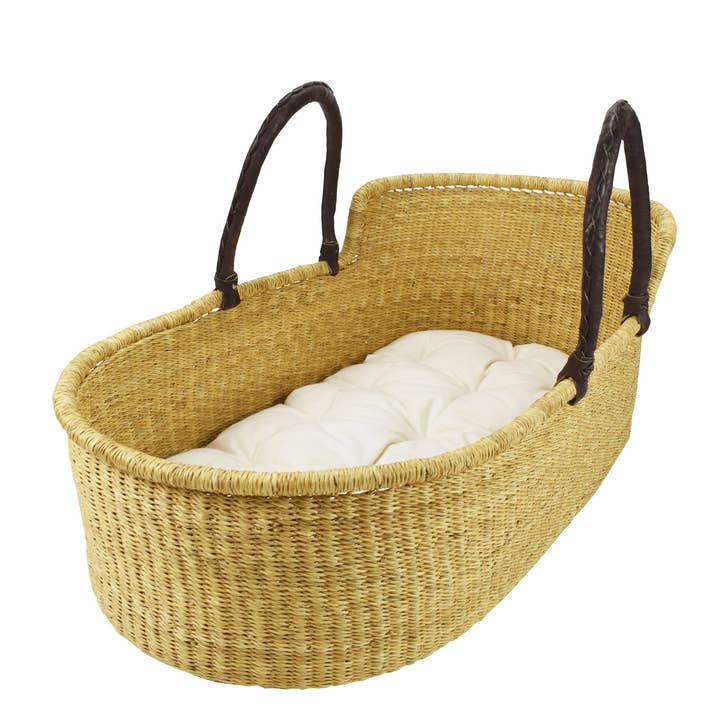 Wendy Anne - Wholesale Bassinet – Baby - Moses Basket Futon - Organic Cotton - Oval - Topponcino1