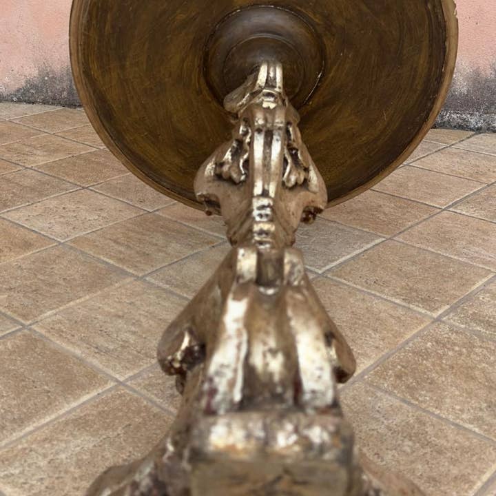 Saved Materials - Wholesale Side Table - Neo-Kitsch Baroque Side Table – Decorative Pedestal with Gilt Patina Finish2