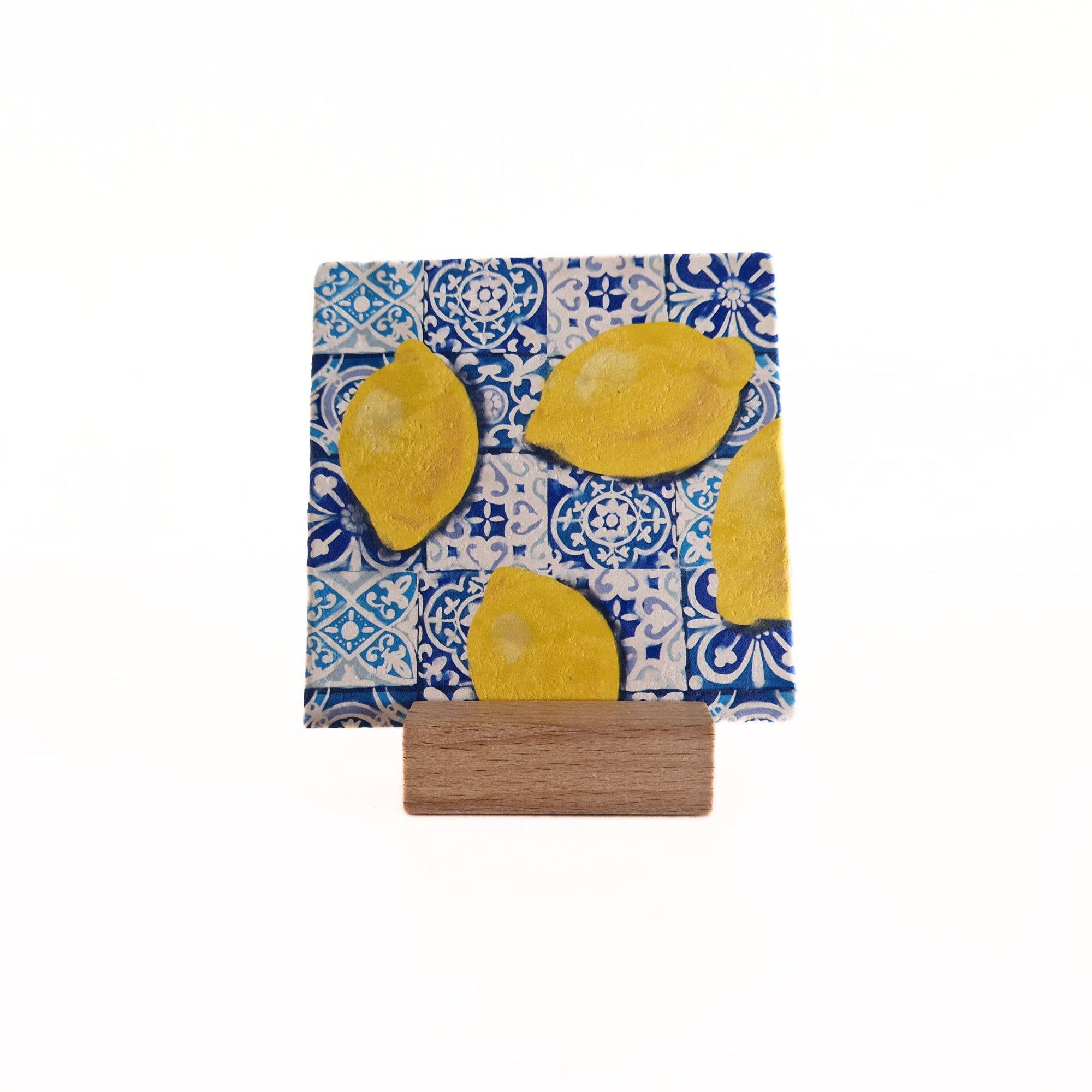 Artige BV - Wholesale Sculpture - Citroenen - natuurstenen tegel1