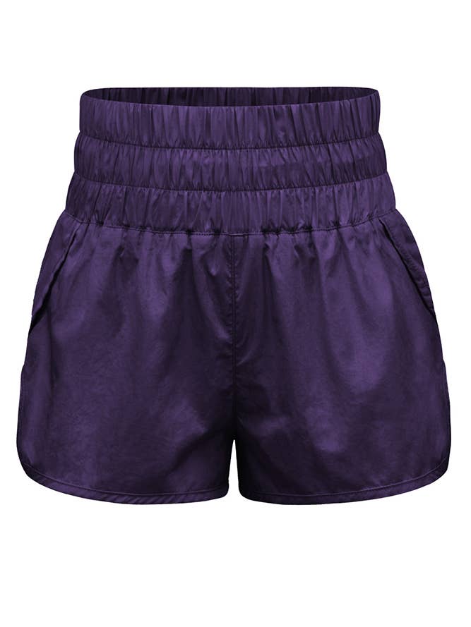 UNISHE - Wholesale Athletic Shorts - Women's - High Waist Elastic Sportswear Running Shorts ZZKF5092