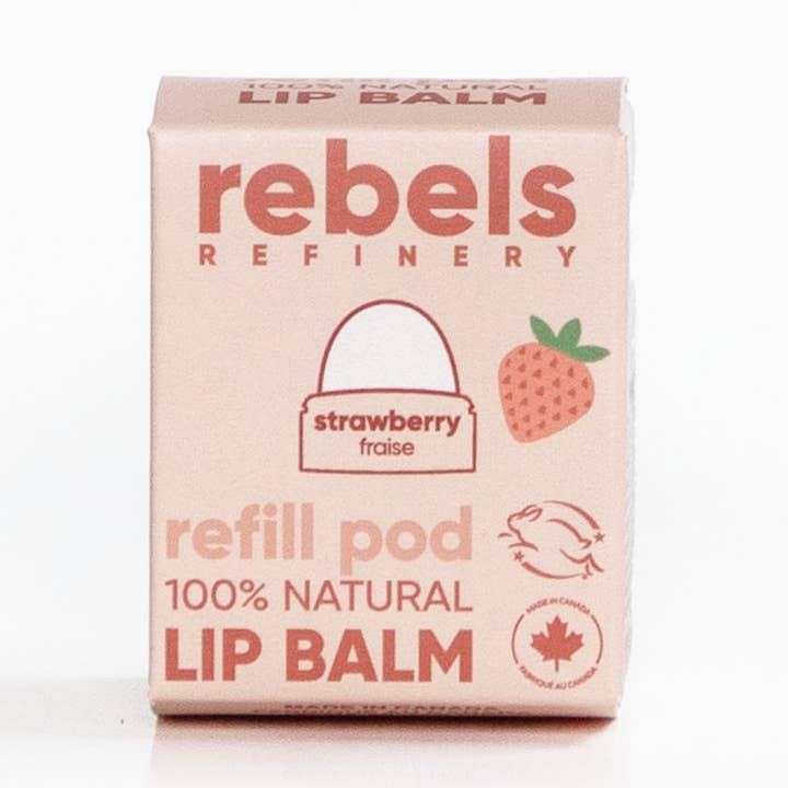 Biodegradable Replacement Refill Pod STRAWBERRY 100% NATURAL for wholesale by Rebels Refinery USA