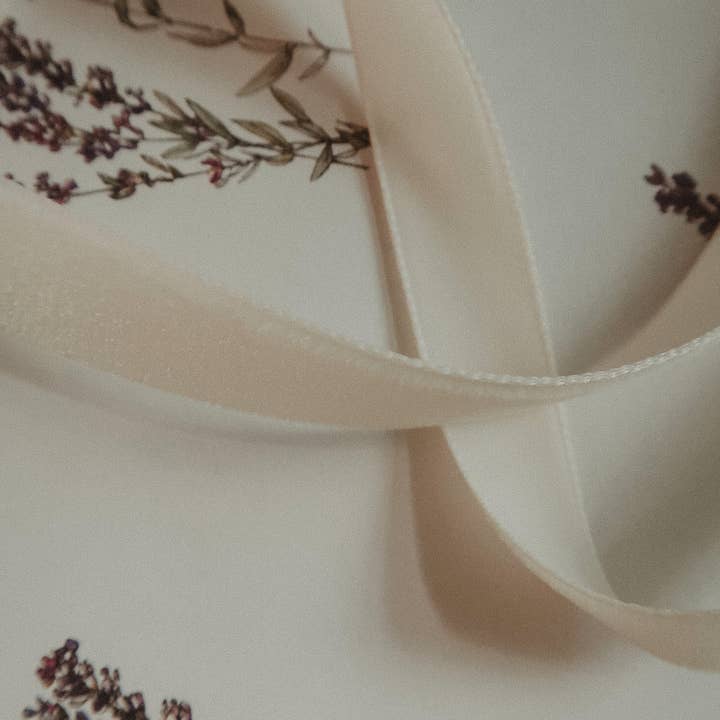 MyDesignPictures - Wholesale Ribbon - Gift Wrapping - Velvet ribbon PURE WHITE length 2,5m/width 16mm