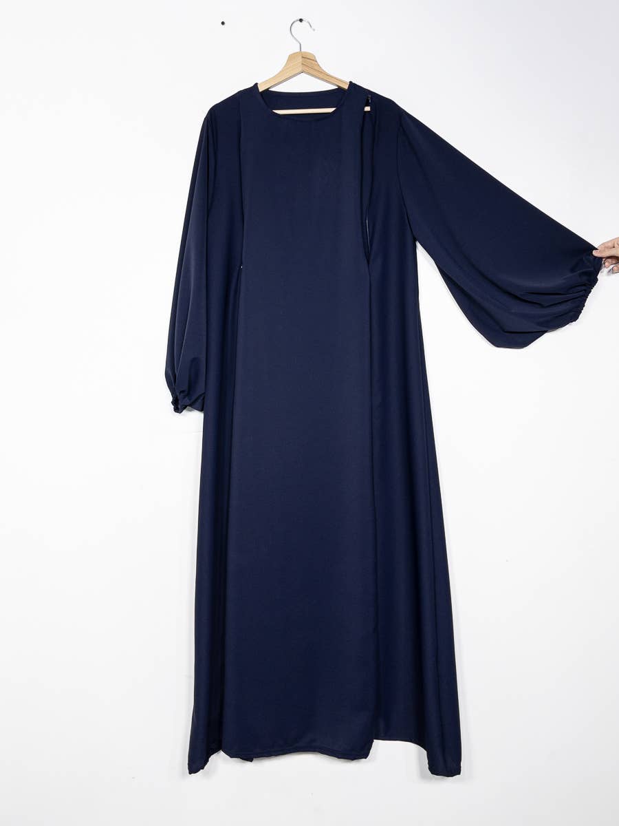 IDEAL OUTFIT - Wholesale Nursing Dress - Maternity - Medina silk nursing abaya with zip opening 2508PK14