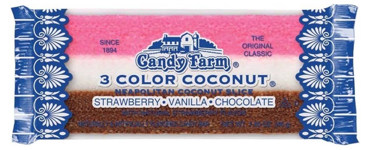O'Shea's Candies Sweet Shop - Wholesale Chocolate Covered Sweets - Nostalgic 1894 Original Candy Farm Coconut 🥥Slices 24ct Box2