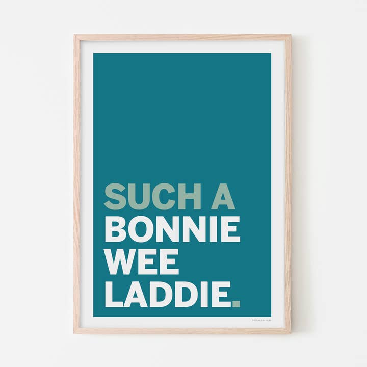 'Bonnie Laddie' Scottish Art Print for wholesale by Designed by Islay