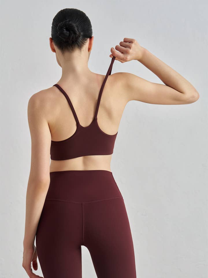 NEW Colors! Gemma V-Back Cami Sports Bra for wholesale by 91thelabel